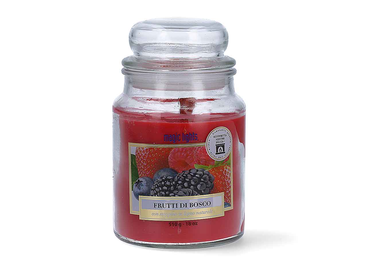 Candela barattolo 510gr frutti di bosco 90075