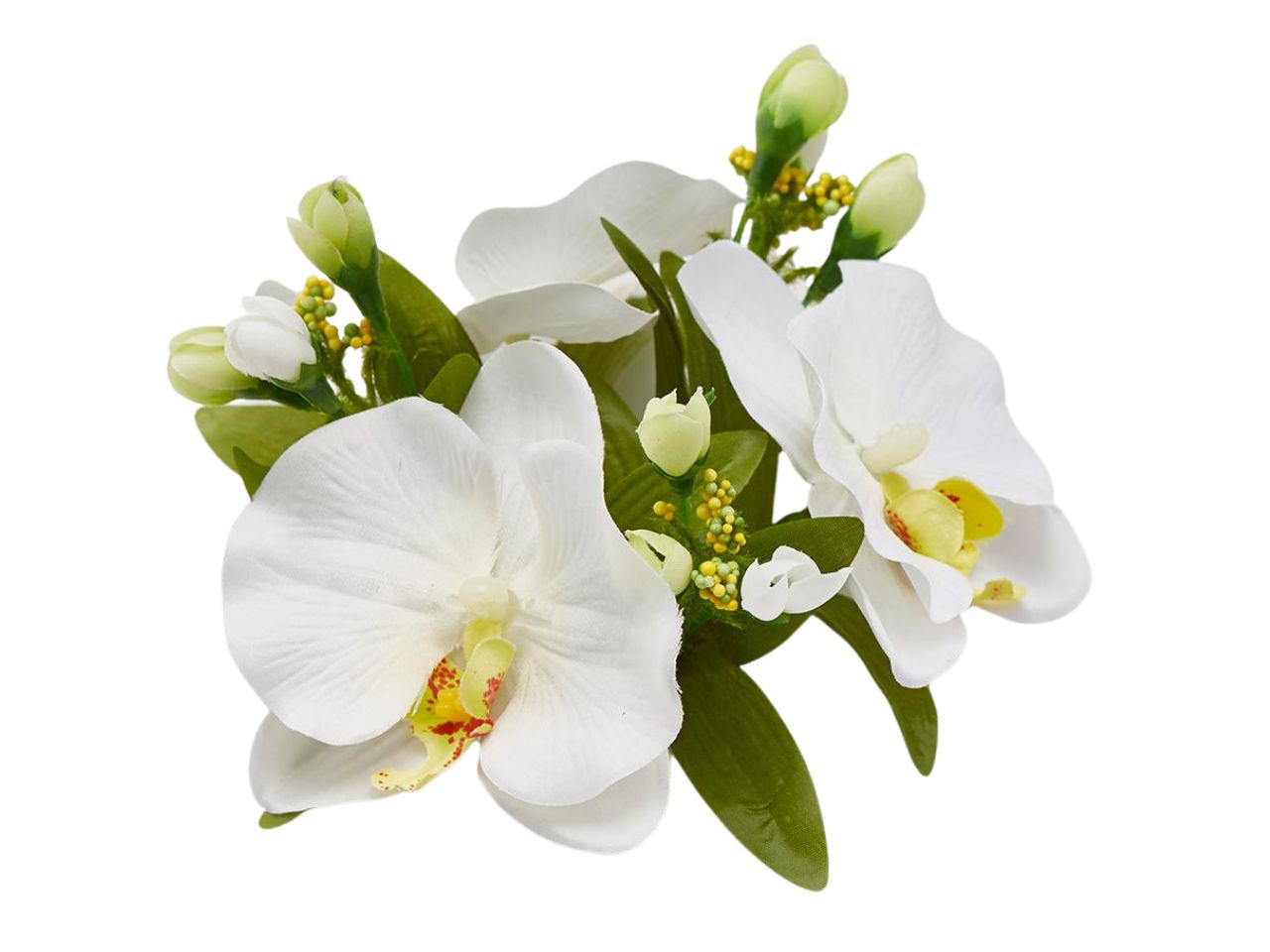 Corona orchidea avorio d.12cm