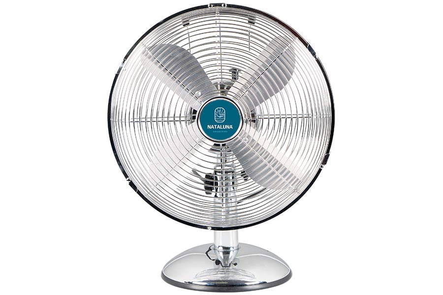 Coveri ventilatore da tavolo vintage cromo 45w 30cm potenza 65watt - motore di alluminio 71x18mm - 5 pale in alluminio - cavo 1,8mt