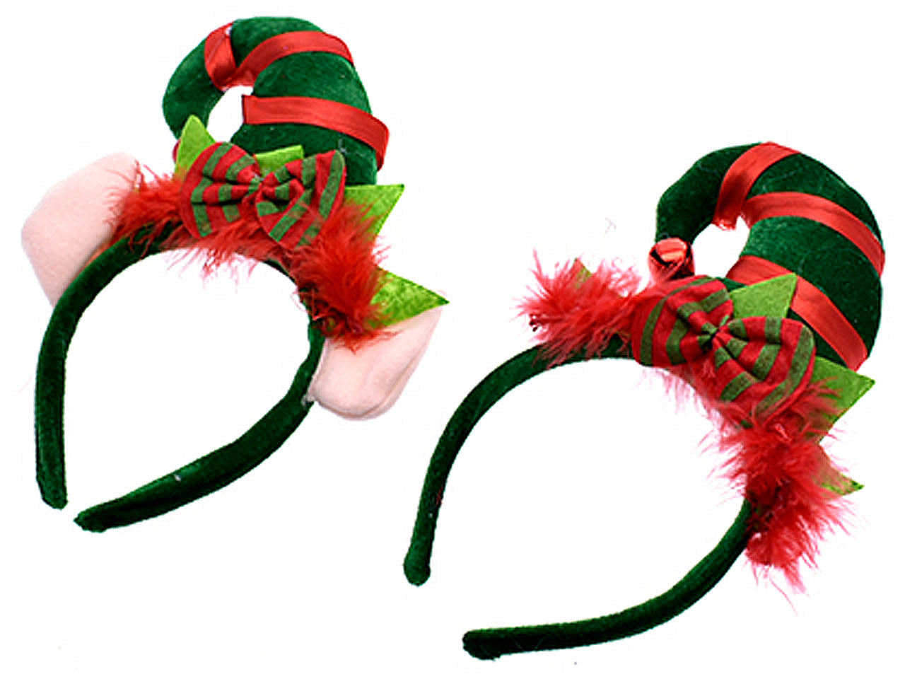 Frontino natalizio con cappellino in 2 assortimenti