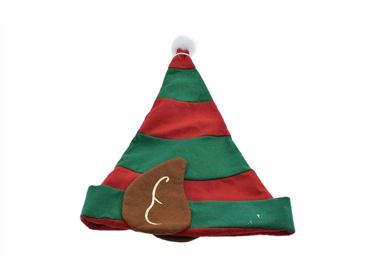 Cappello di natale misura 28x45cm decorazione elfo