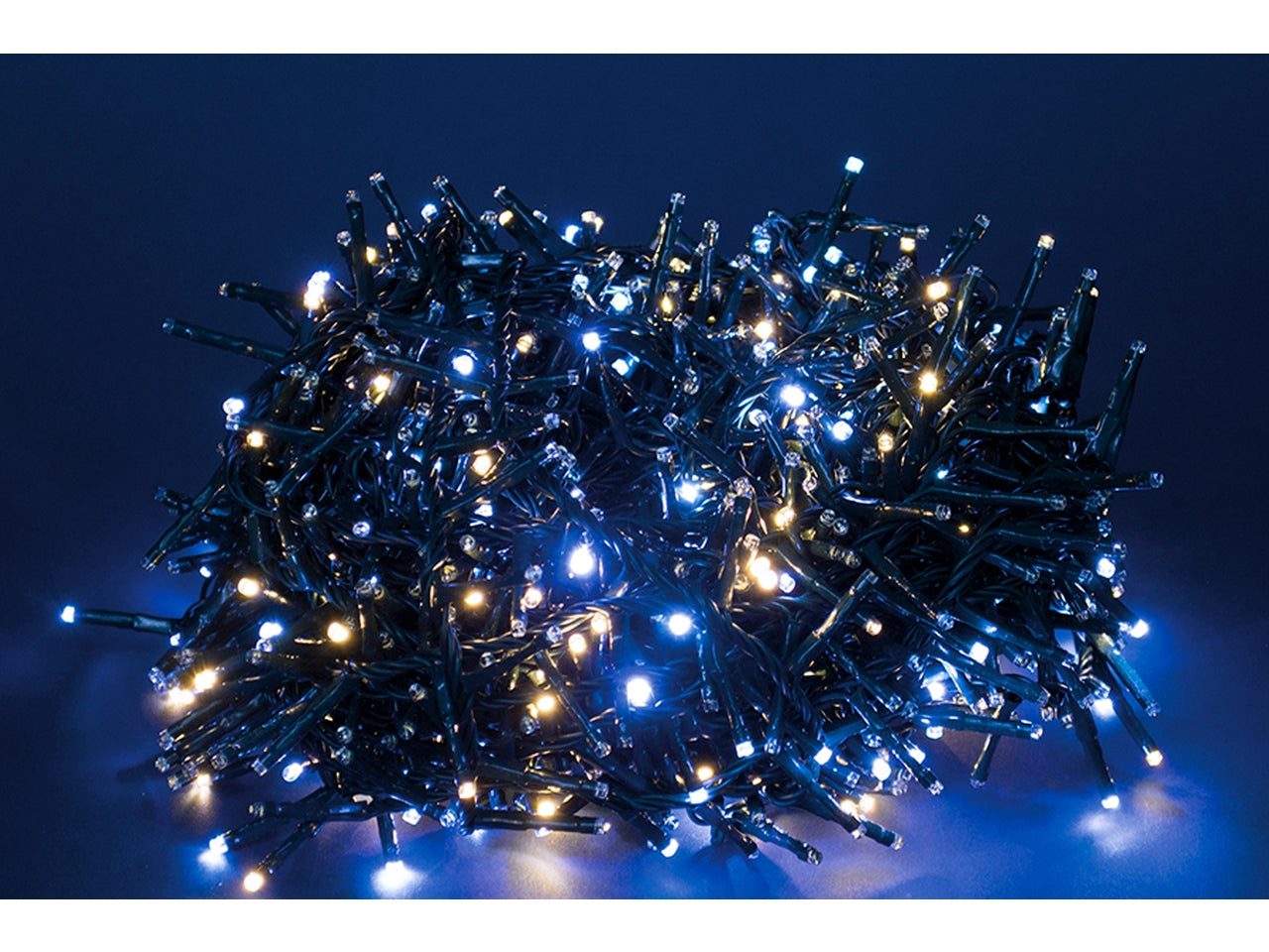 Serie da 500 led flash connect 10+5mt per uso esterno - bianco caldo