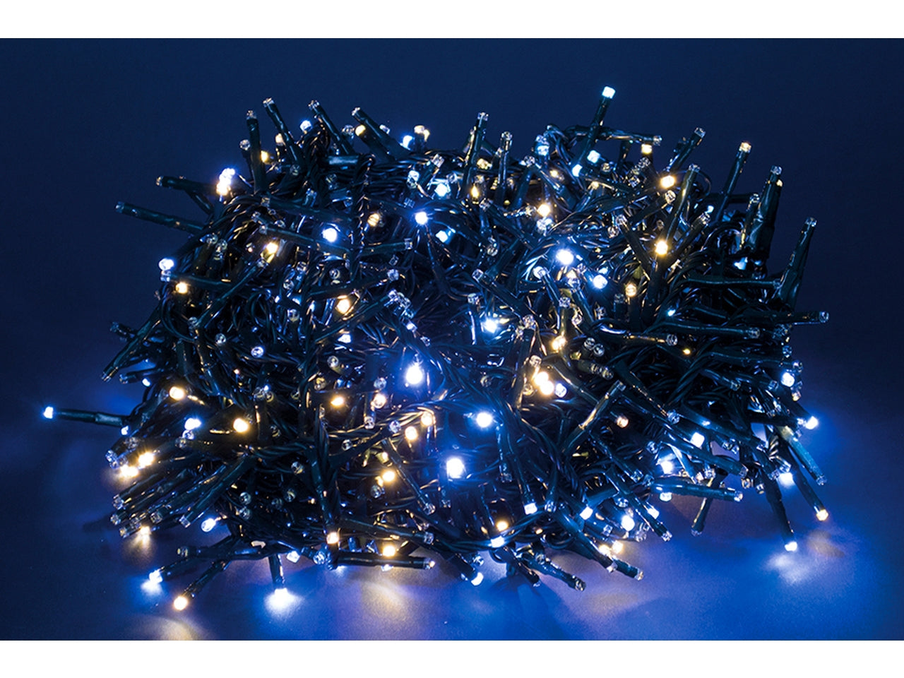 Serie da 1000 led flash connect 20+5mt per uso esterno - bianco caldo