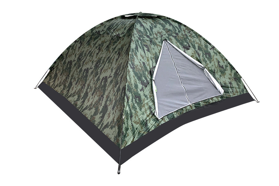 Tenda da campeggio per 2 persone colore verde militare miusra 200x140x100 170gr