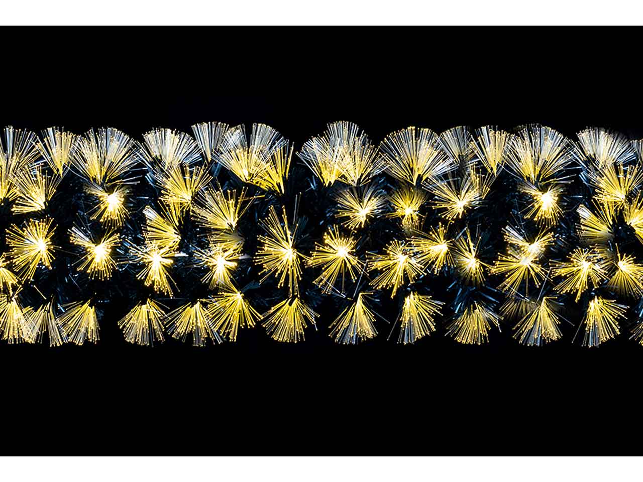 Ghirlanda nera con 112led bianco caldo 20x200cm 6417077