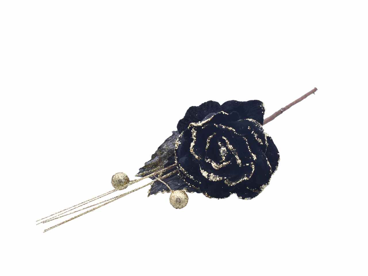 Rosa gambo corto nero