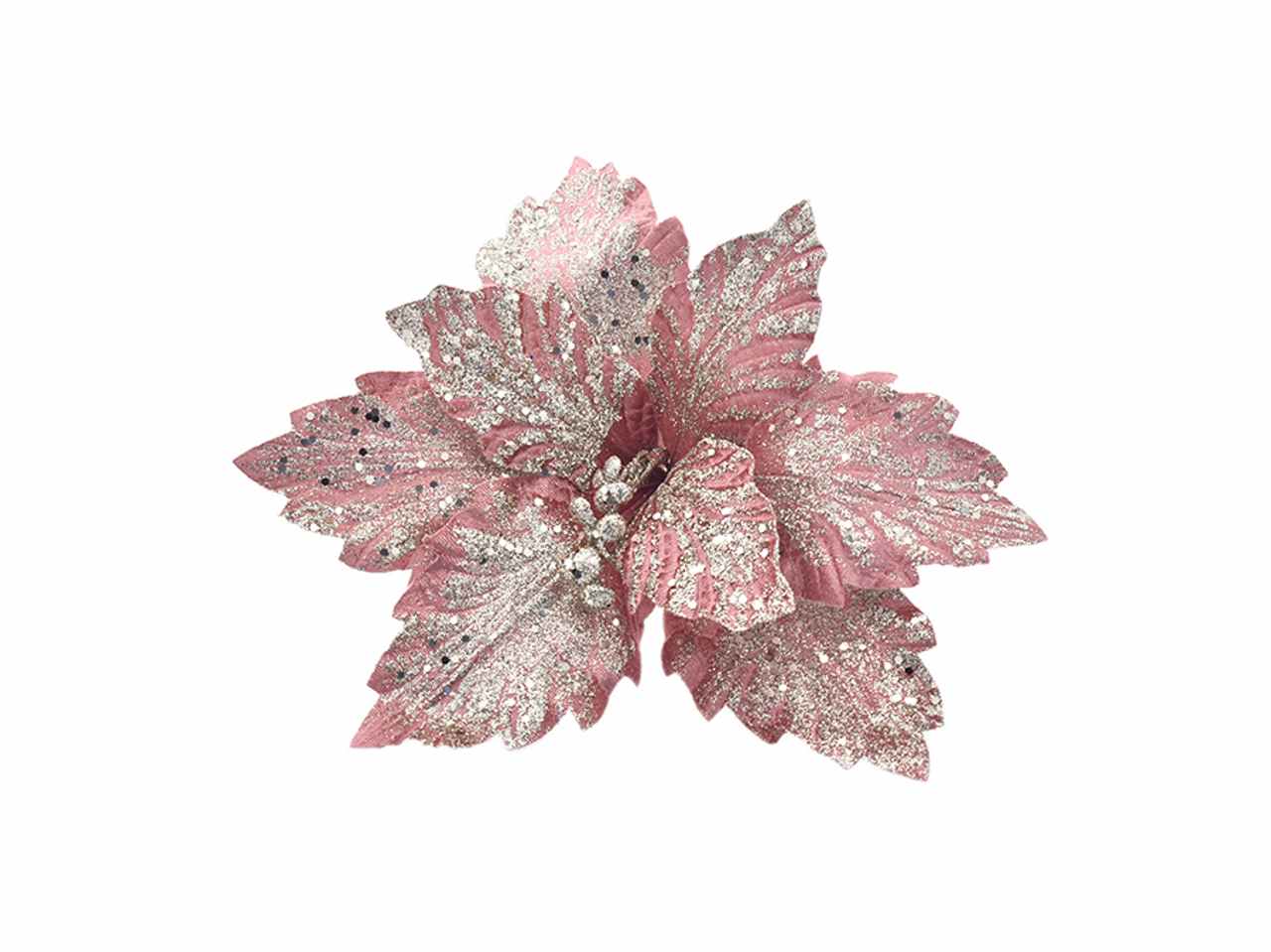 Fiore gambo corto rosa antico