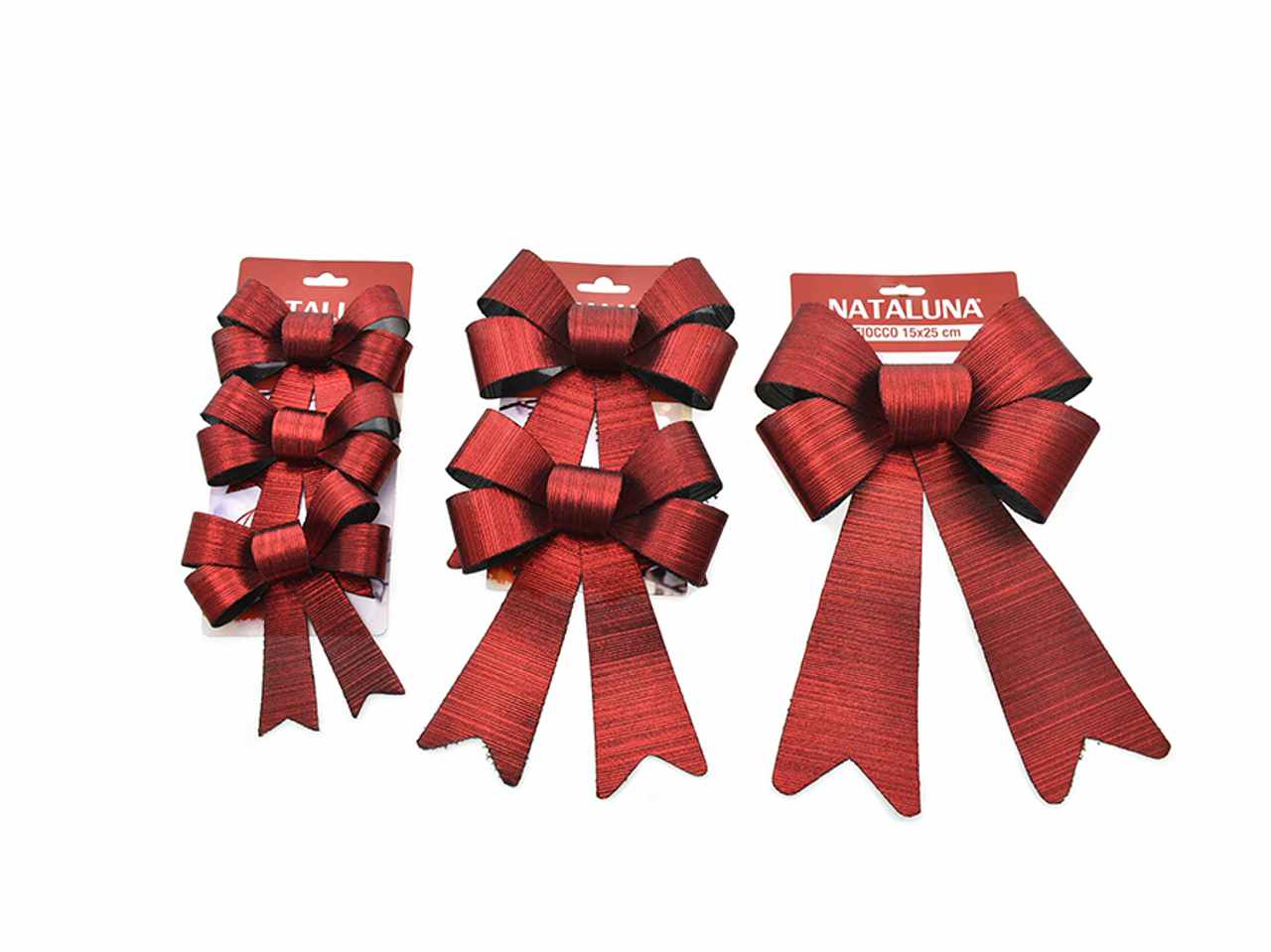 Fiocchi 3misure assortite rossi