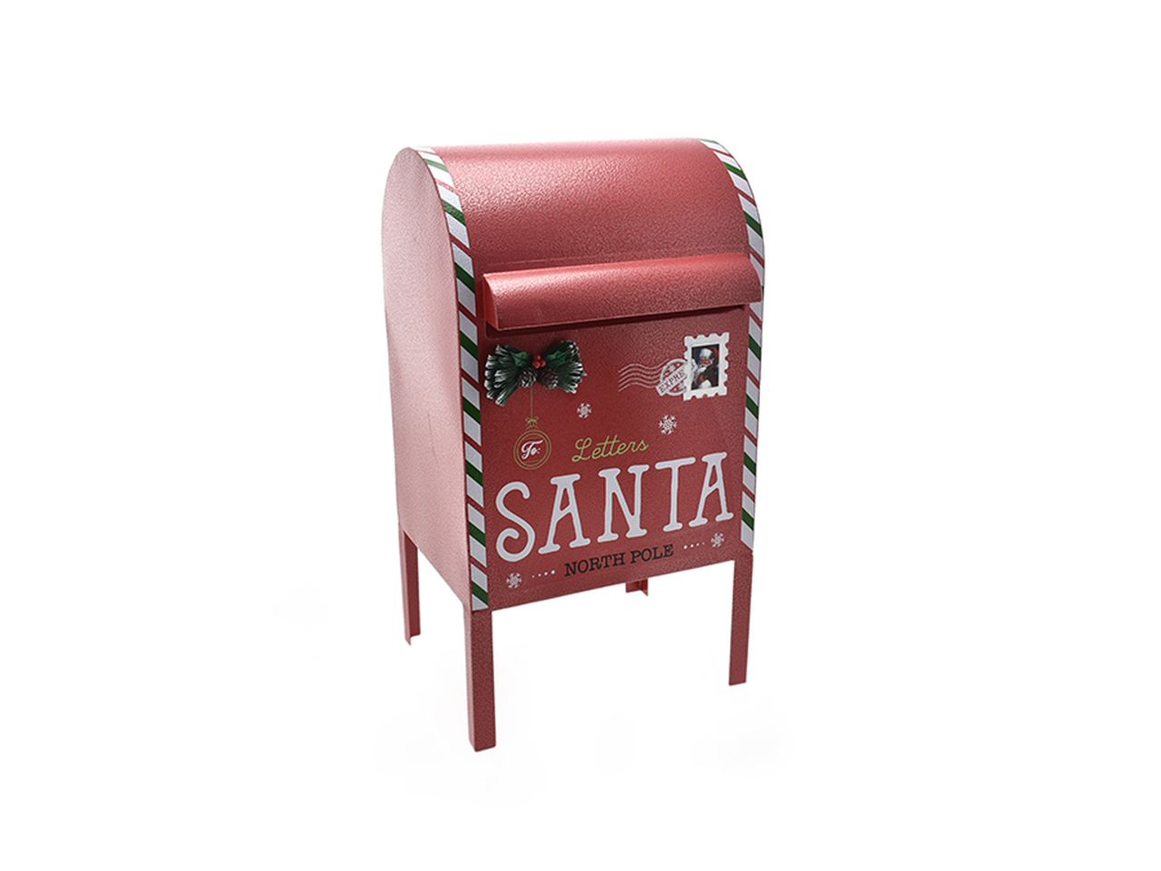 Cassetta postale natalizia misura 28,5x26,5x52cm