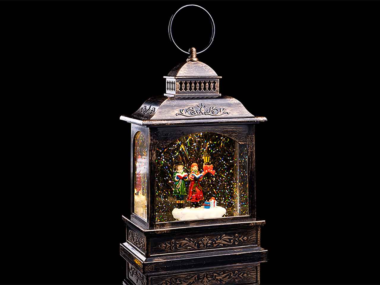 Lanterna lumiosa con timer 13x8x21cm 5166108