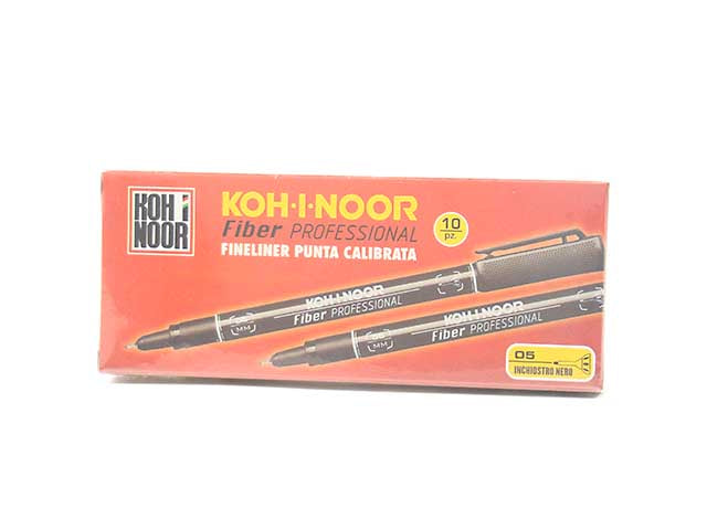Penna Koh-I-Noor Profession Fiber, Calib0 5, riproducibile in eliografia nero 0,50 mm