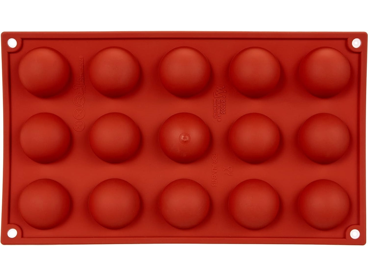 Stampo in silicone a forma di semisfera d.40cmxh.20mm