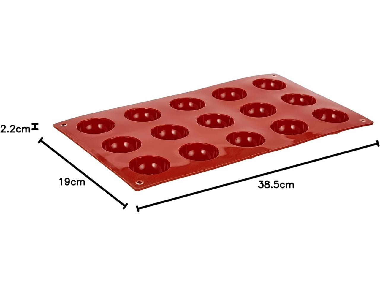 Stampo in silicone a forma di semisfera d.40cmxh.20mm