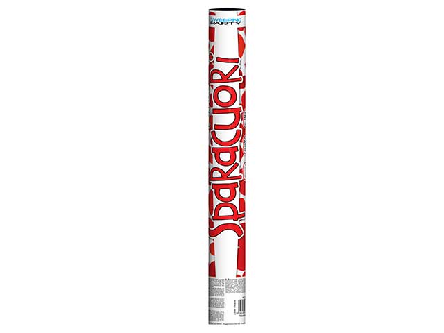 Tubo con bottone 60cm.cuori rossi 2429