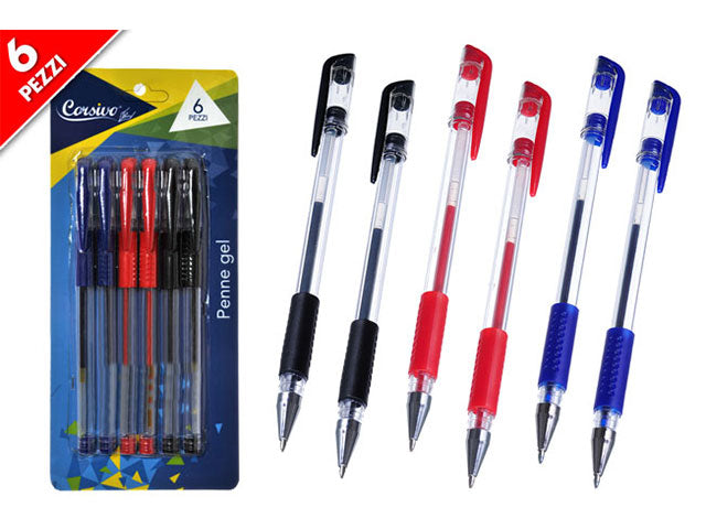 Penna gel 6 pezzi
