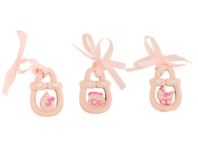 Appendino lucchetto rosa 5cm 1135026