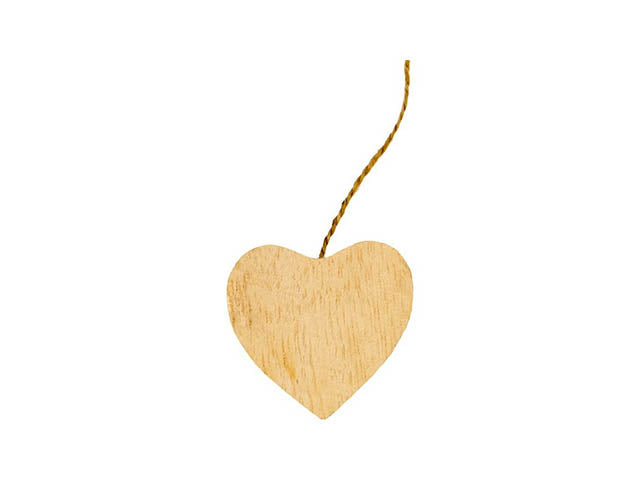 Appendino cuore bustina 20 pezzi 4cm 1175005