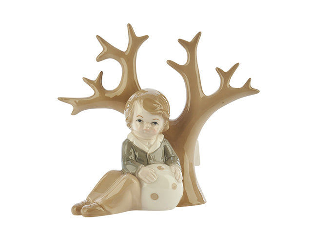 Bimbo seduta c/albero 16cm 1185101