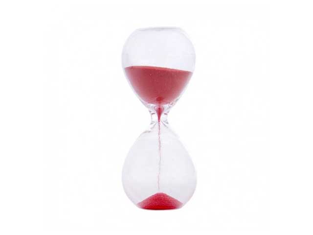 Clessidra mignon rossa cm.6 1172017
