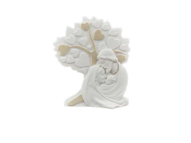 Sacra famiglia c/albero cuori 1013096