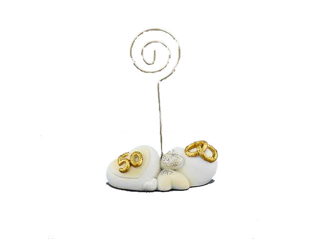 Clip doppio cuore oro 50 1030132