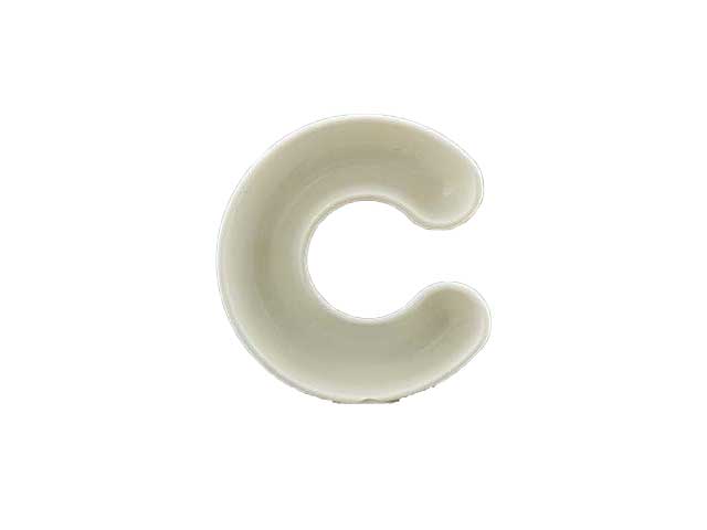 Porcellana bianca lettera c1256003