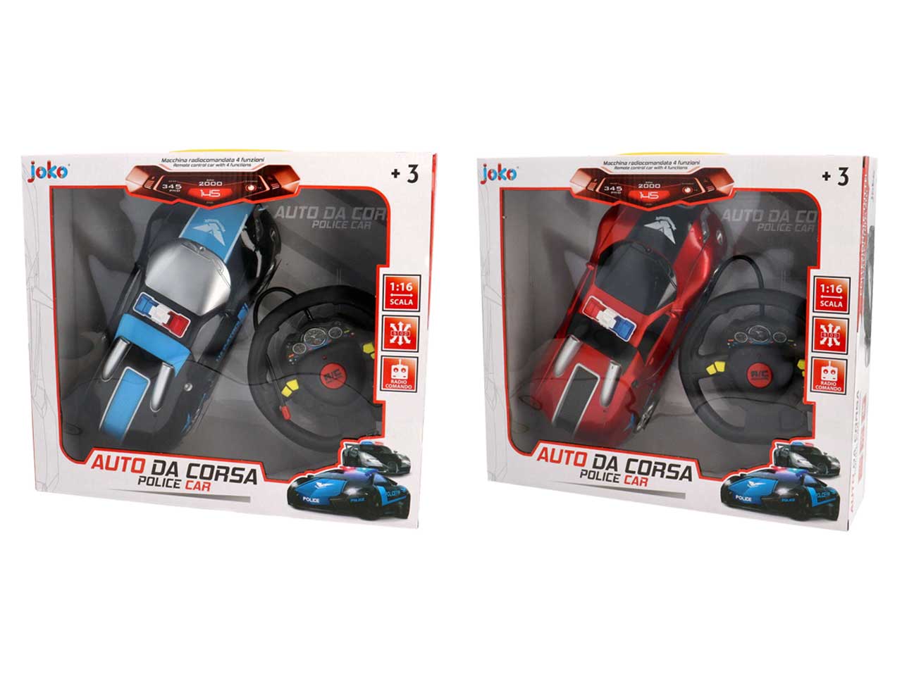 Auto polizia r/c 1:16 ty0009