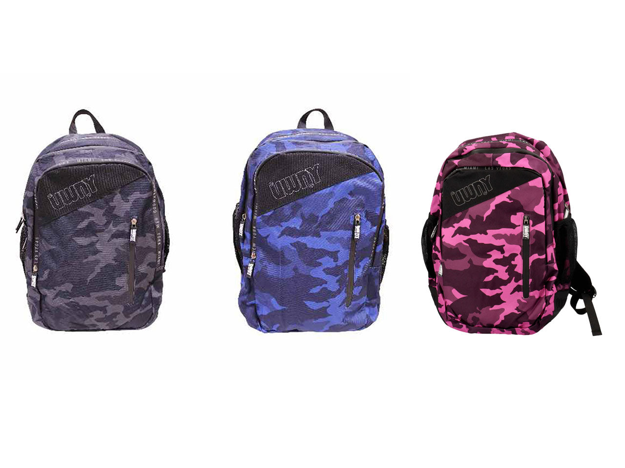Zaino per la scuola nero in tessuto 48x31x20cm 600 g - 1 Zaino