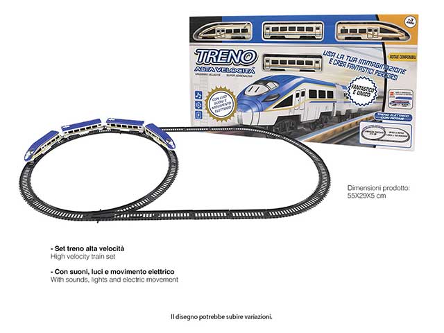 Treno alta velocita' c/binari toy0147