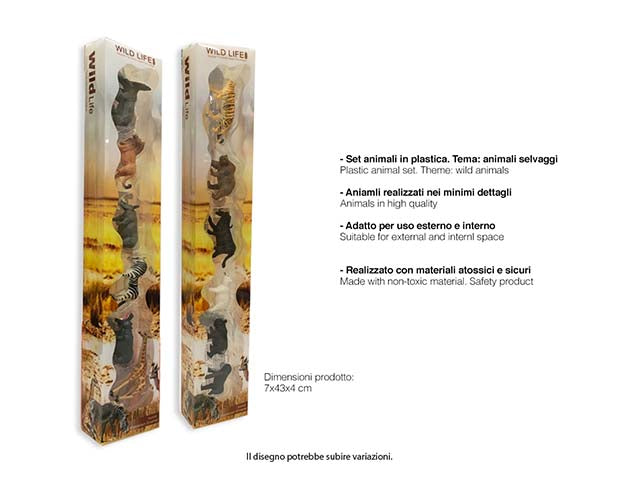 Tubo animali wild toy0311w