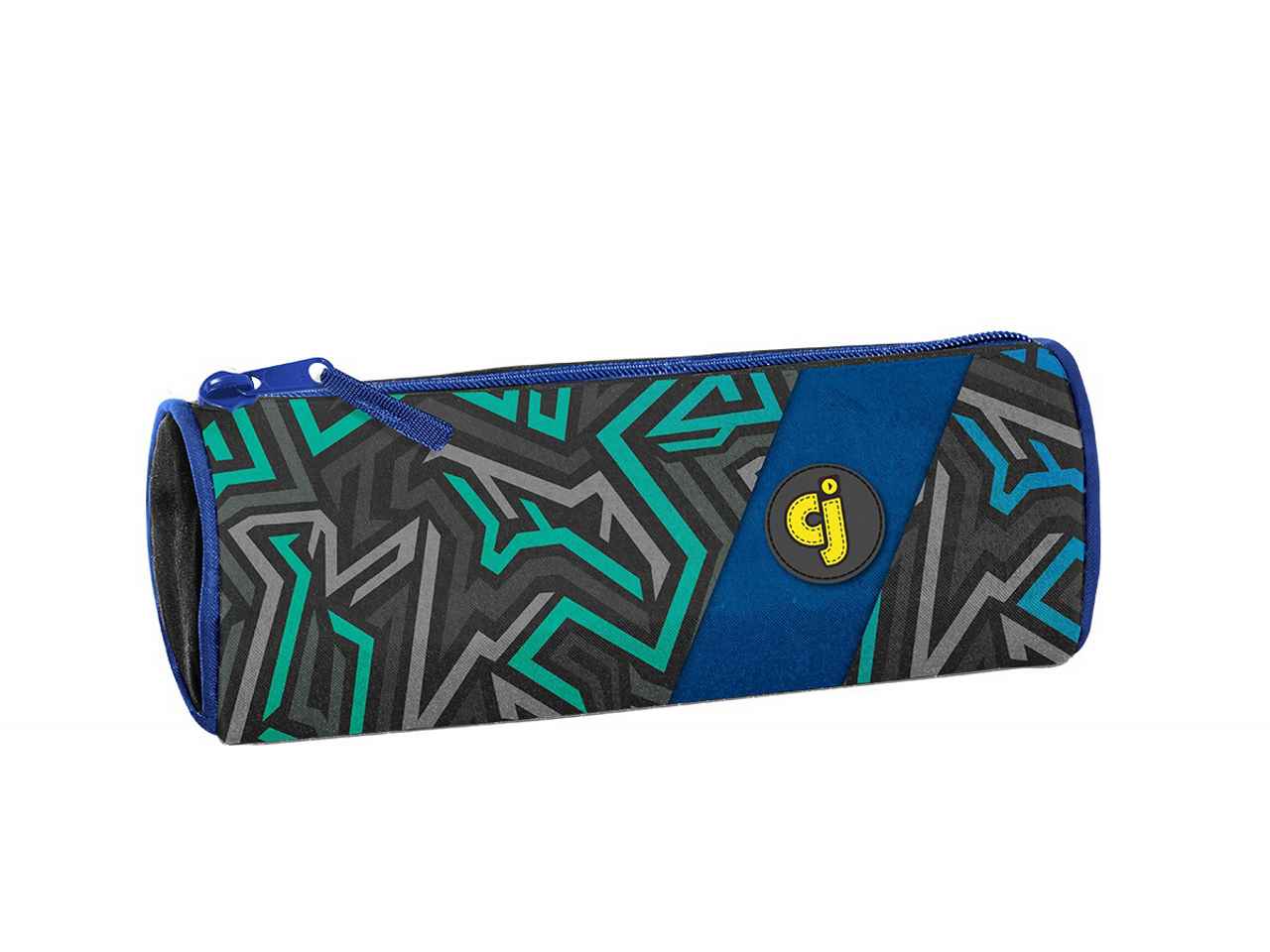 Astuccio ovale blu in tessuto 23x8x8cm 40 g - 1 astuccio