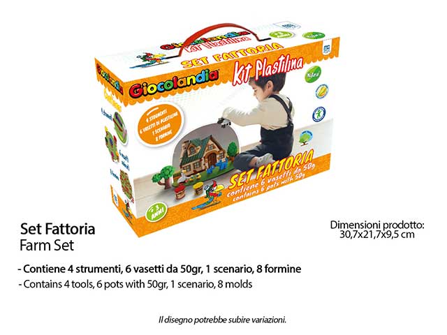 Plastilina set fattoria gl0055