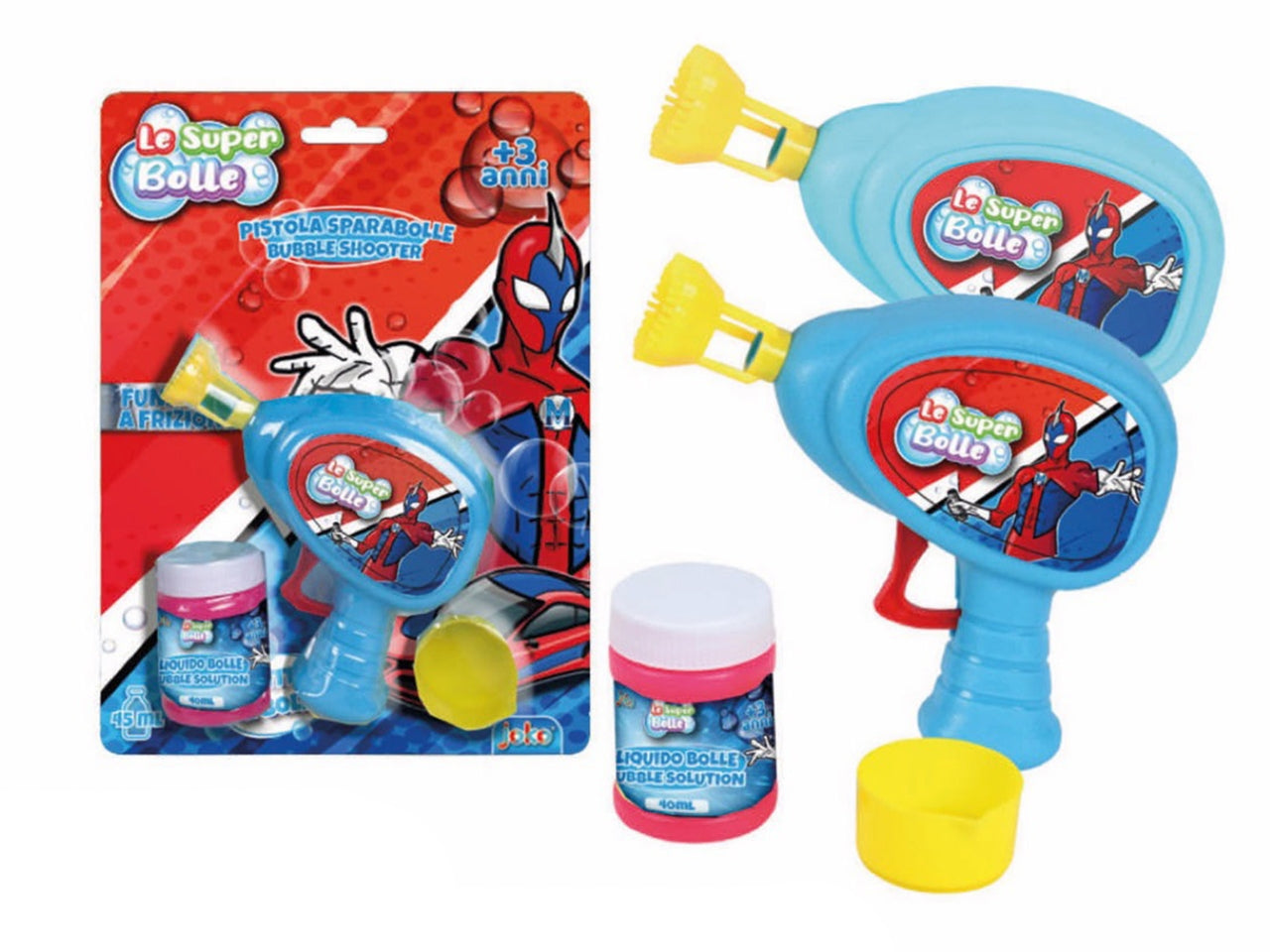Pistola sparabolle a frizione 45ml hero