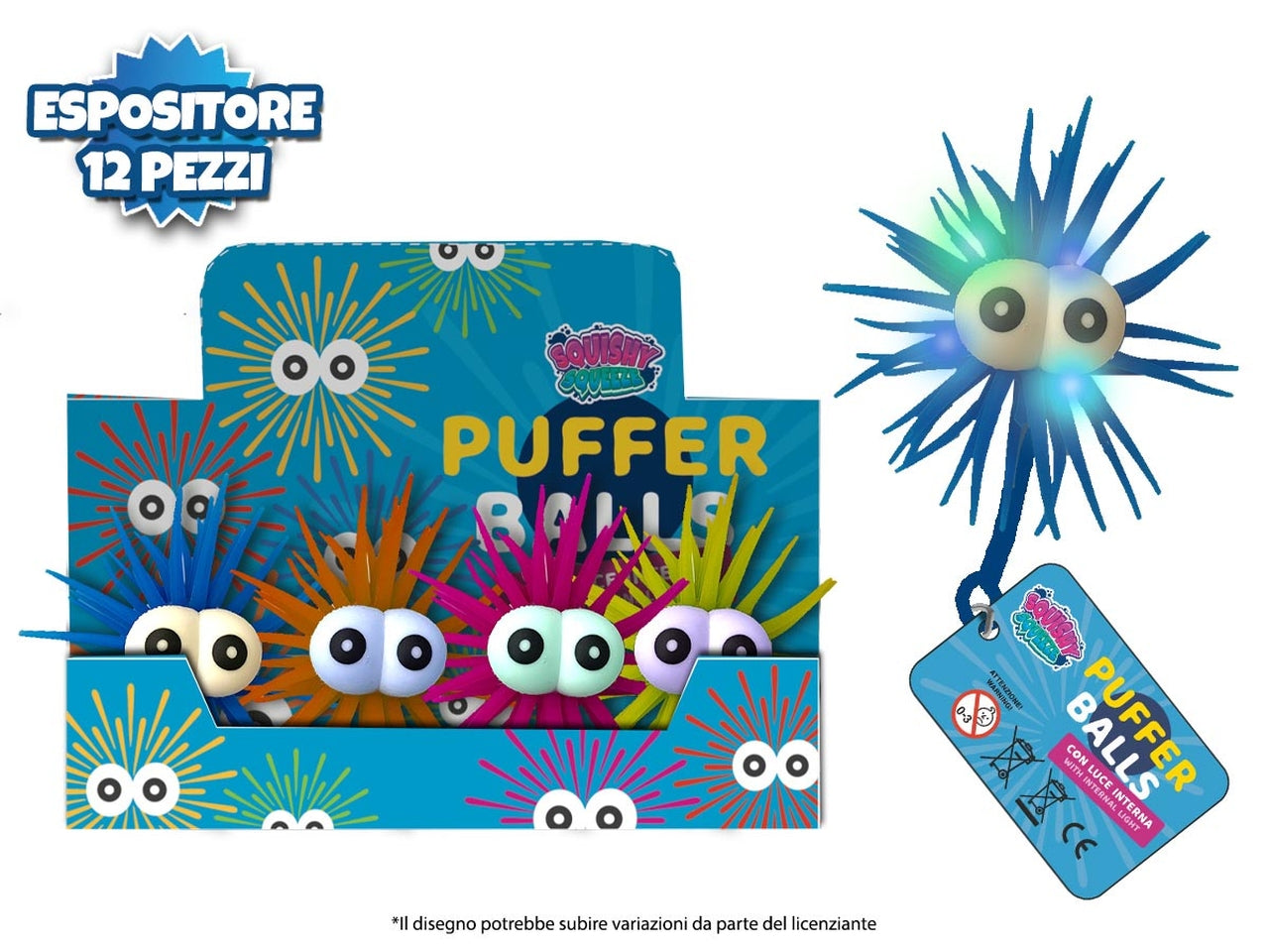 Palla puffer con occhi grandi