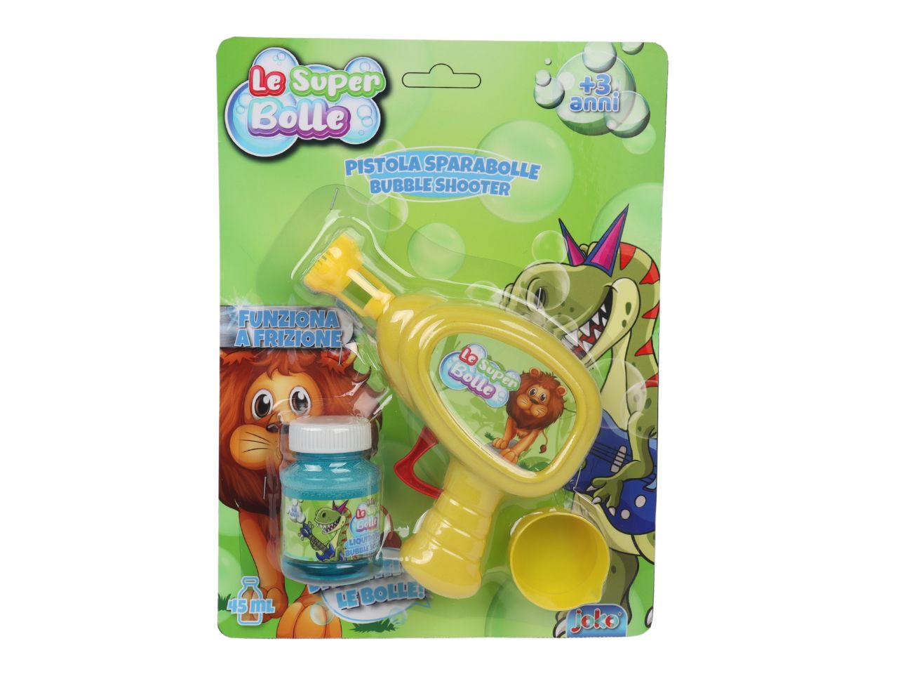 Pistola sparabolle a frizione 45ml dino