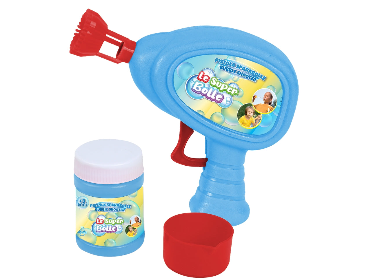 Pistola sparabolle a frizione 45ml