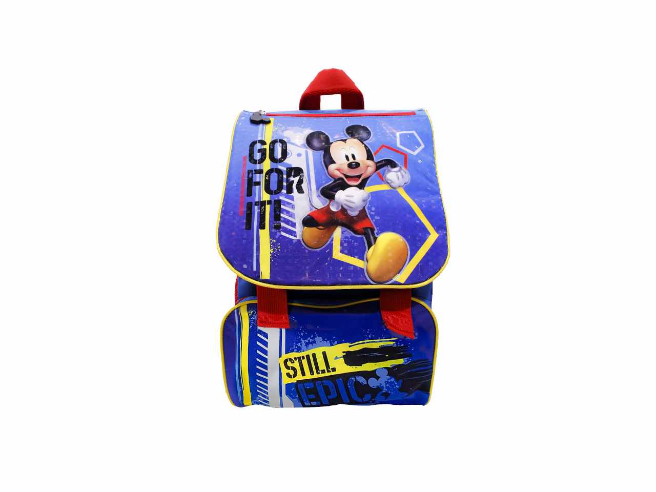Zaino per la scuola mickey blu in tessuto 40x29x12cm 700 g - 1 zaino