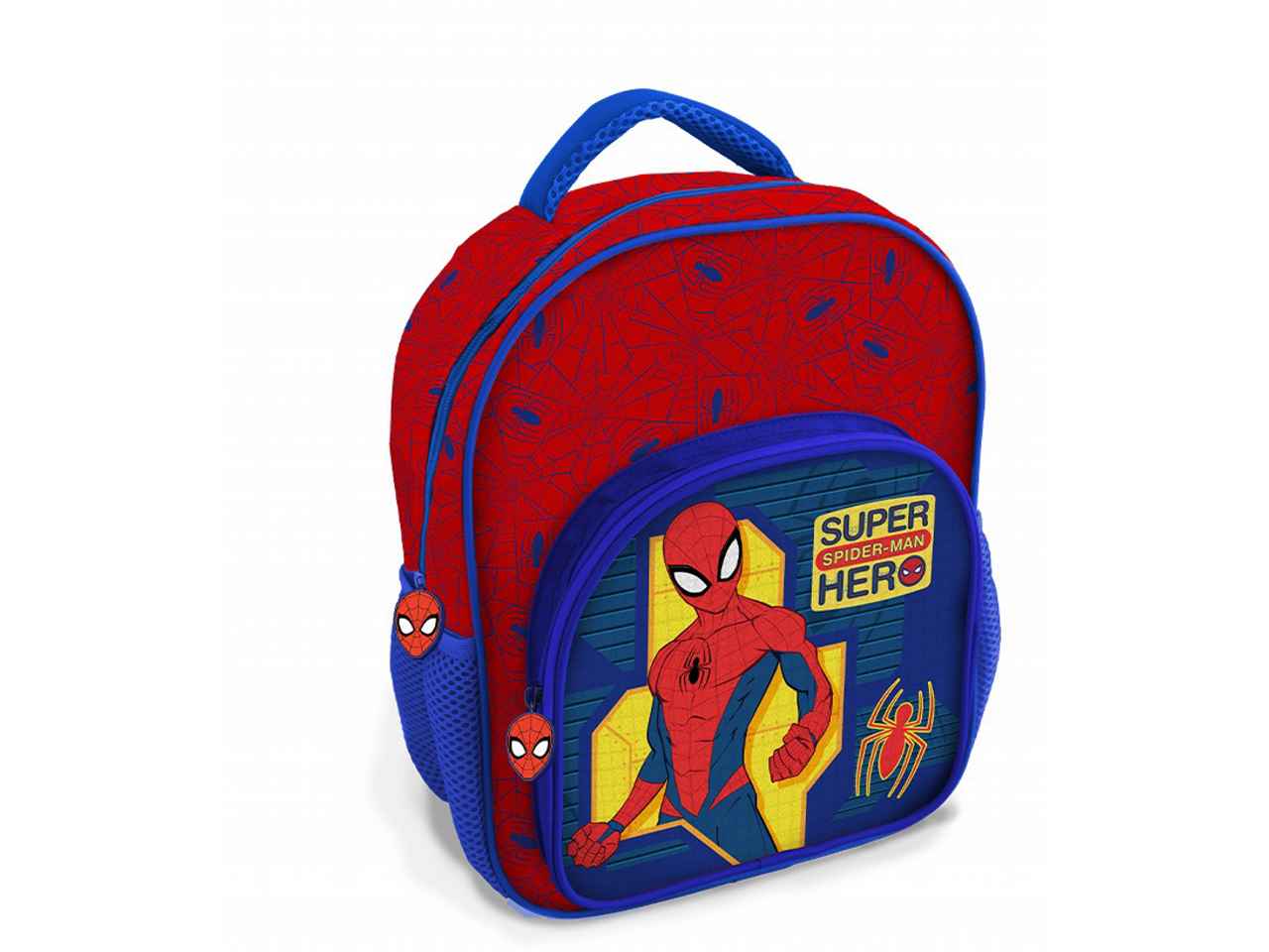 Zaino per la scuola spiderman rosso in tessuto 30x24x14cm 230 g - 1 zaino