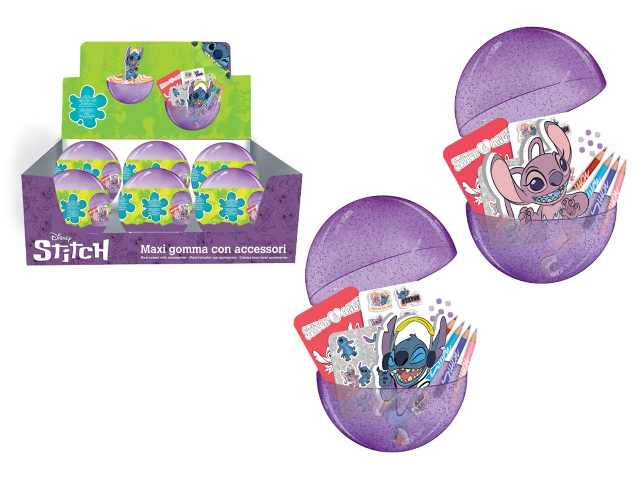Sfera Portaoggetti Stich Disney con Kit Cancelleria: Creatività e Divertimento per Bambini