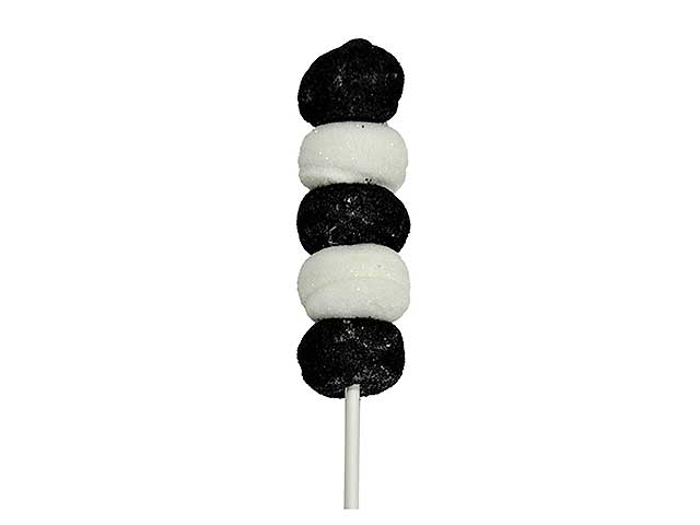 Marshmallow mini spiedino arcobaleno nero 26x24 gr