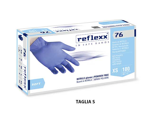 Guanti nitrile reflexx76 light 188 s