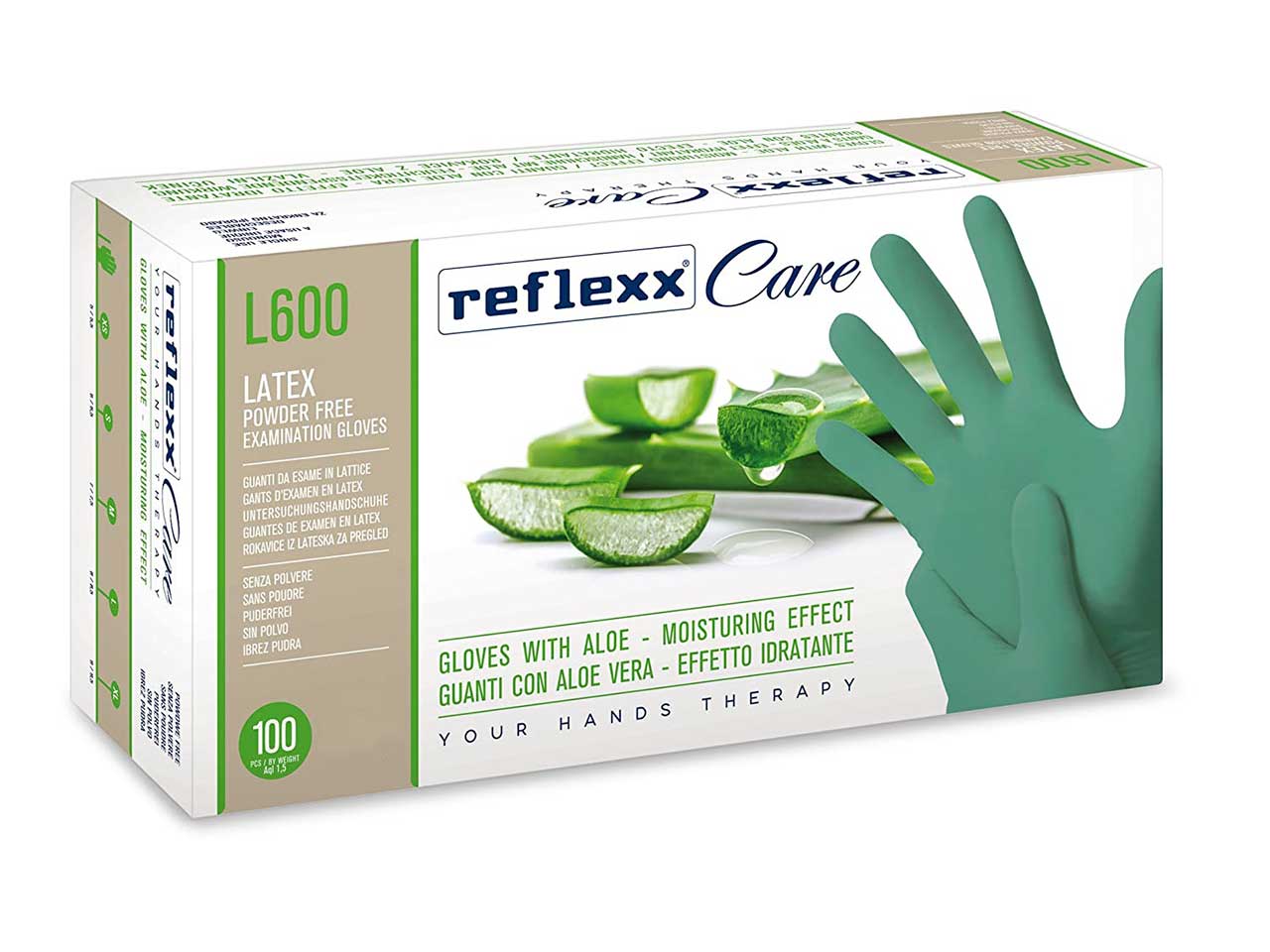 Guanti lattice s/p con aloe tg.m l600 m