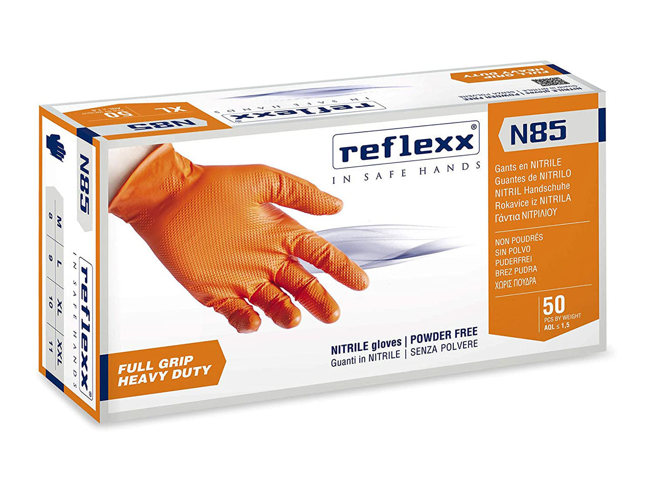 Guanti reflexx in nitrile 50 pezzi xxl