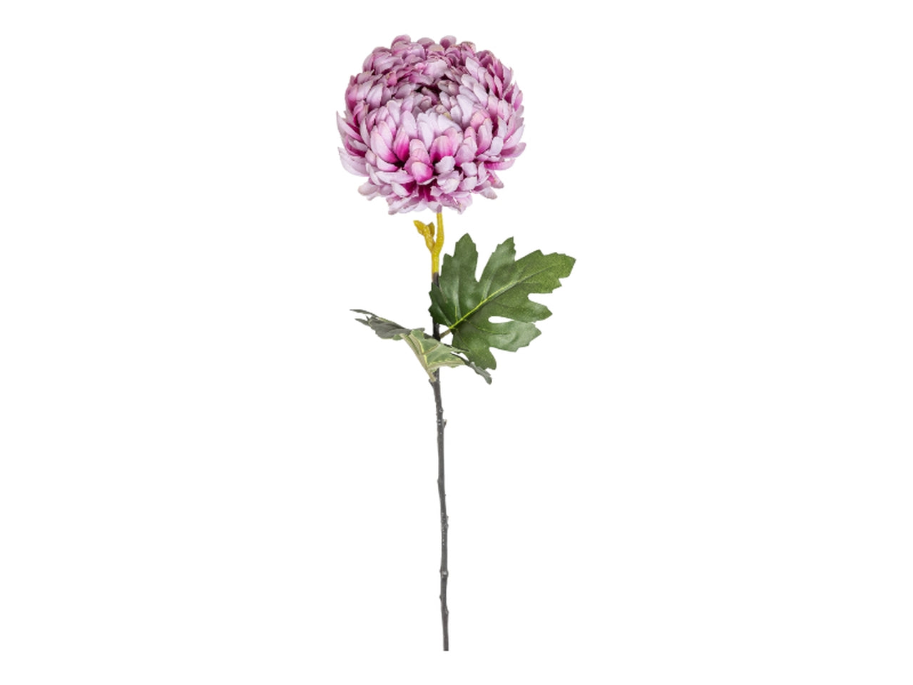 Crisantemo viola artificiale ramo semi rigido 80x13cm - Conti