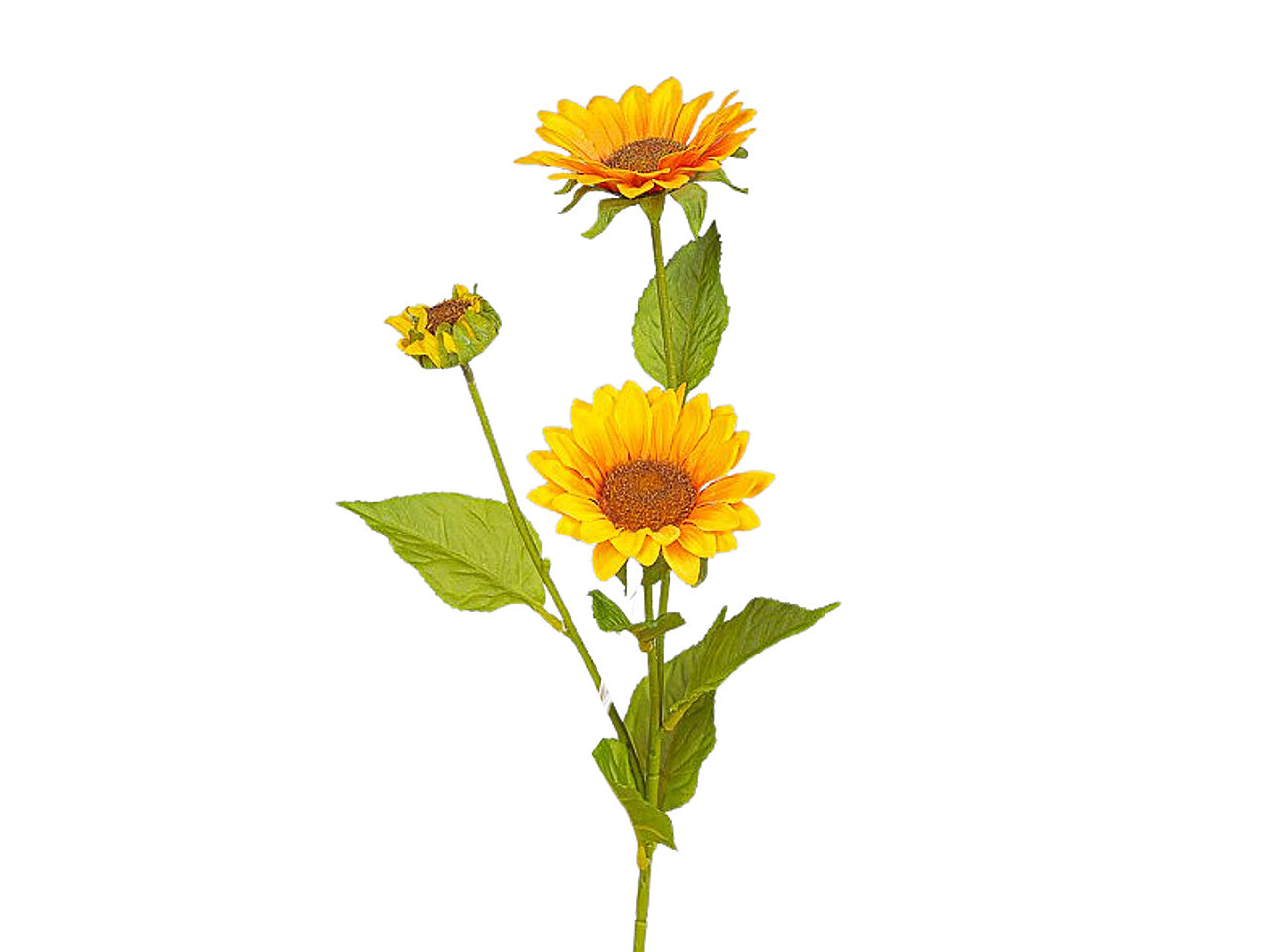 Ramo girasole x3 6cm giallo 2fhz635