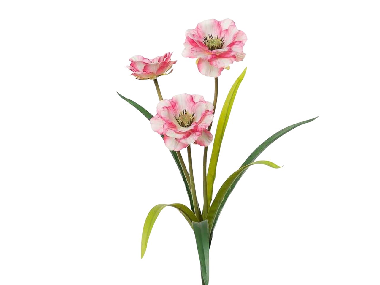 Ramo con anemoni x3 29x28x45cm pink 7#  p1