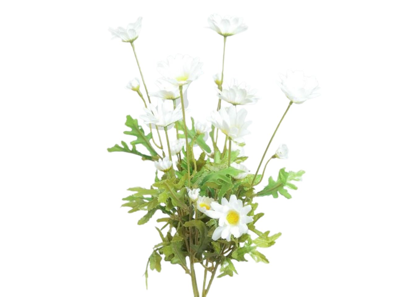 Ramo con margherite x4 66cm crema