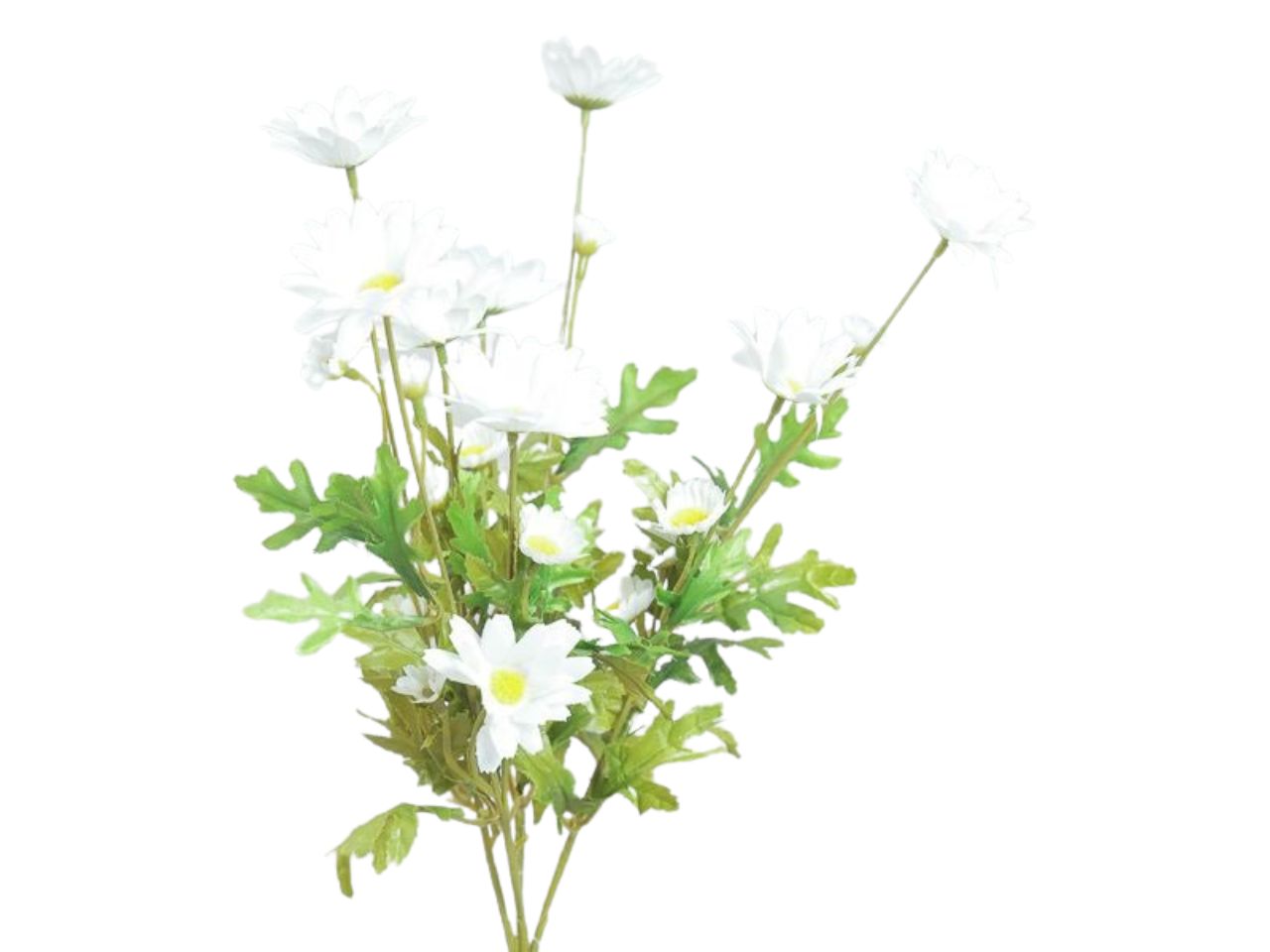 Ramo con margherite x4 66cm bianche