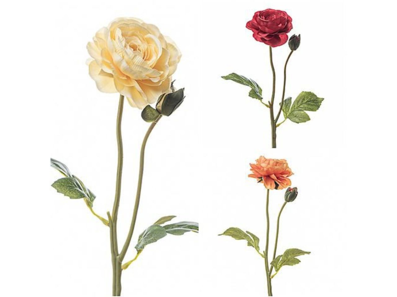 Ramo con ranuncoli x2 45cm colori assortiti