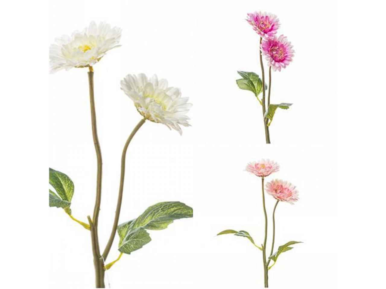 Ramo gerbera x2 h.45cm colori assortiti
